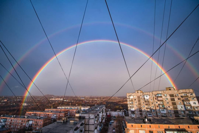 Красивая радуга